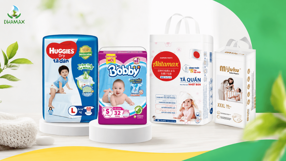 Tã Huggies Bobby Akitamax và Mijuku tại DHAMAX