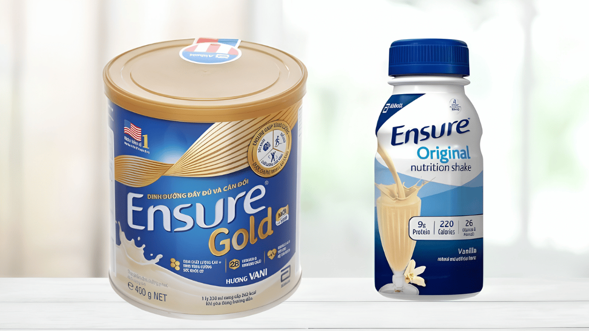 Các sản phẩm Ensure Gold Ensure Original và Herogen Sure Canxi đang được giới thiệu tại DHAMAX