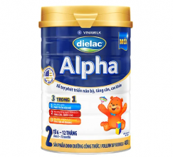 Sữa bột Dielac Alpha 2 400g (cho trẻ từ 6 - 12 tháng tuổi)
