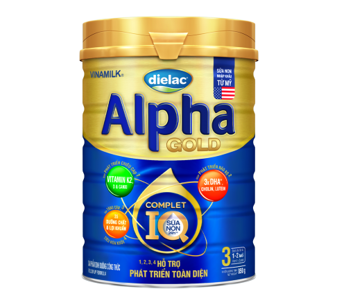 Sữa bột Dielac Alpha Gold 3 850g (cho trẻ từ 1 - 2 tuổi)