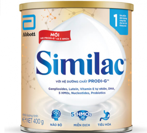 Sữa bột Abbott Similac 1 tăng đề kháng, phát triển não bộ cho trẻ 0-6 tháng (400g)