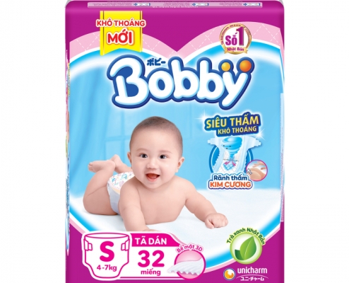 Tã Dán Bobby cho bé size S (từ 4-7kg)