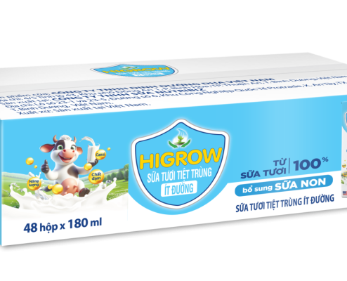 Thùng sữa tươi Higrow 180 ml