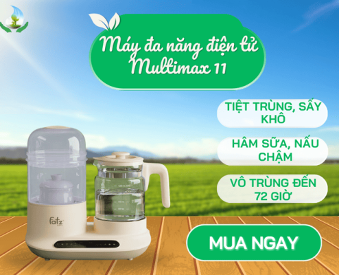 Máy đa năng điện tử ( tiệt trùng, sấy khô, hầm,hấp cháo chậm, đun và hâm nước) Multimax 11