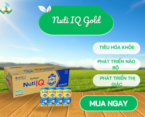 Sữa bột pha sẵn Nuti IQ Gold (180ml) - Lốc 4 hộp