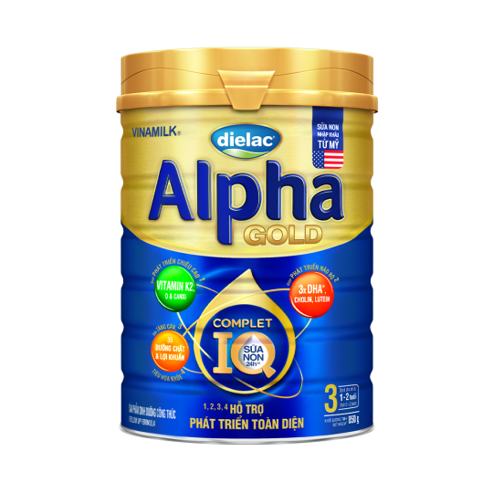 Sữa bột Dielac Alpha Gold 3 850g (cho trẻ từ 1 - 2 tuổi)
