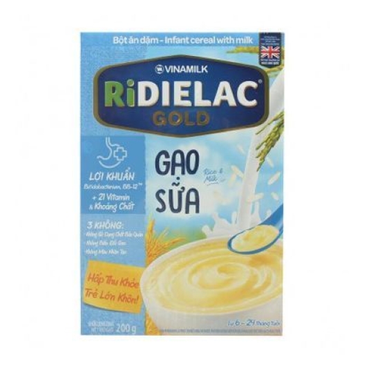 Bột Ăn Dặm Ridielac Gold Gạo Sữa 