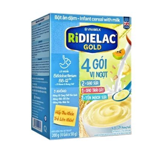 Bột ăn dặm Ridielac 4 vị ngọt