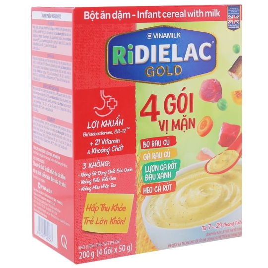 Bột ăn dặm Ridielac 4 vị mặn