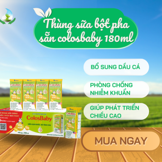 Thùng sữa bột pha sẵn colsbaby 180 ml