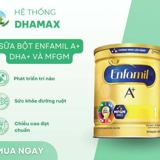 Sữa bột Enfamil A+  DHA+ và MFGM 