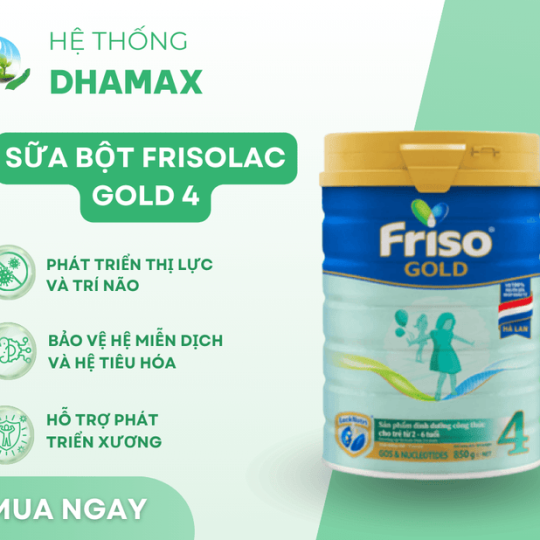  Sữa bột Friso Gold số 4 ( 2-4 tuổi)