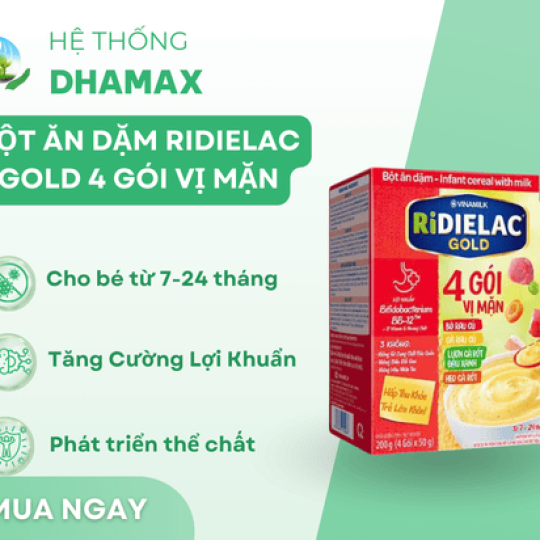 Bột ăn dặm Ridielac 4 vị mặn