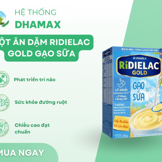Bột Ăn Dặm Ridielac Gold Gạo Sữa 