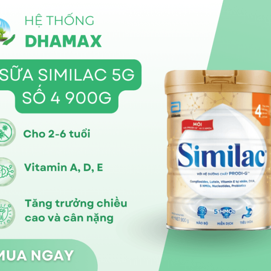Sữa Similac 5G số 4 900g (2-6 tuổi)