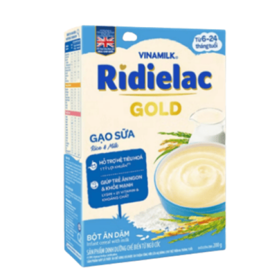 Bột ăn dặm RiDielac Gạo Sữa