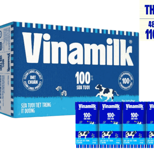 Sữa tươi tiệt trùng ít đường 110ml
