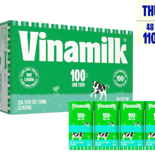Sữa tươi tiệt trùng có đường 110ml
