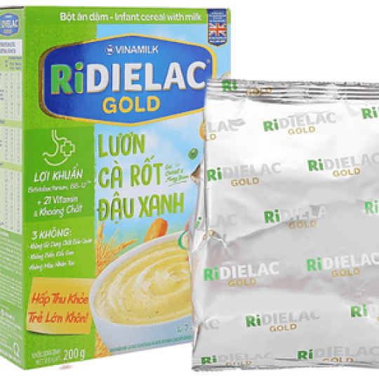 Ridielac lươn cà rốt đậu xanh