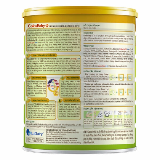 Sữa Colosbaby IQ Gold 2+ 800g (từ 2 tuổi)