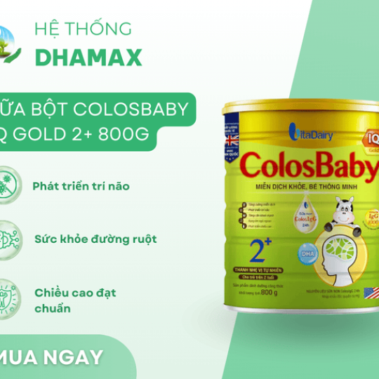 Sữa Colosbaby IQ Gold 2+ 800g (từ 2 tuổi)