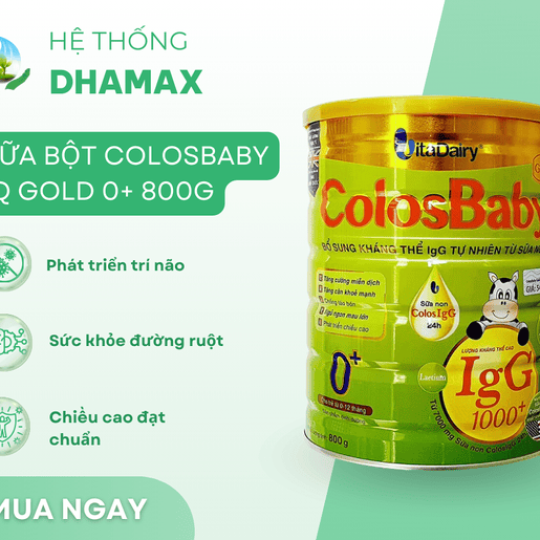 Sữa bột ColosBaby IQ Gold 0+ 800g
