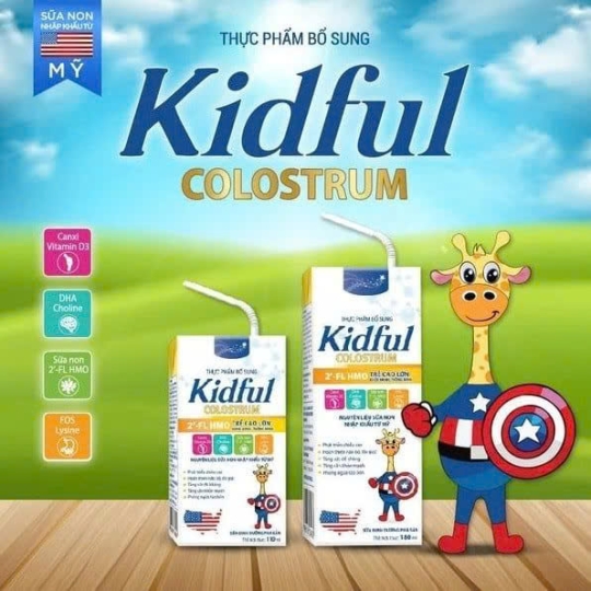 Thùng sữa pha sẵn kidful Colostrum 